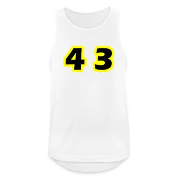 43 Number symbol - Men's Breathable Tank Top - white - Front - Nick (188cm)