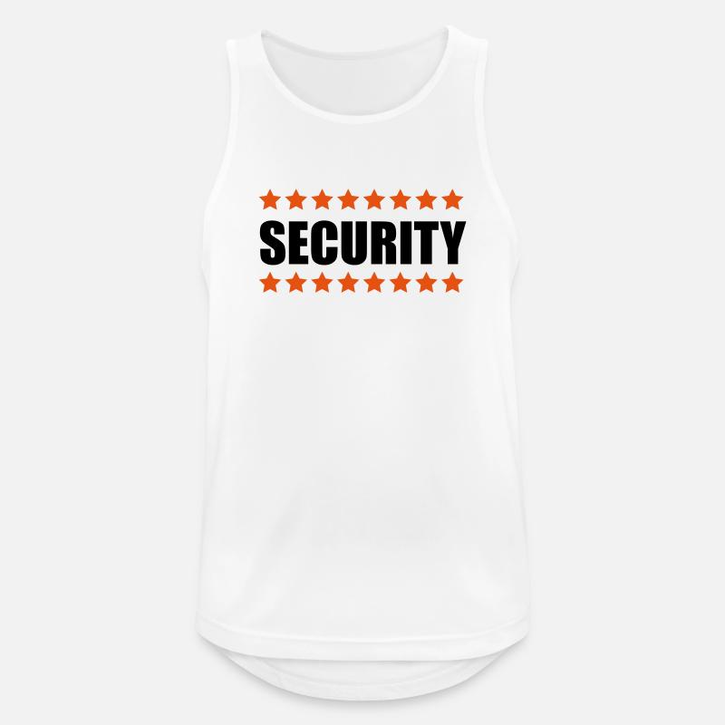 Security - Men's Breathable Tank Top - white