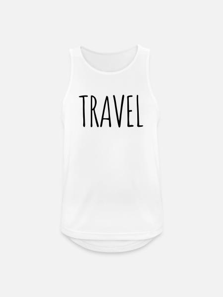 Travel - Men's Breathable Tank Top - white
