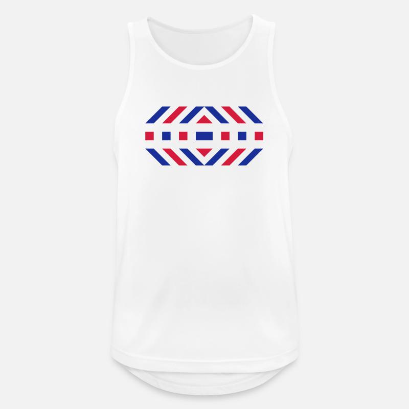 template - Men's Breathable Tank Top - white