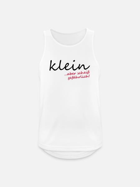 Klein aber scheiß gefährlich! - Männer Tank Top atmungsaktiv - Weiß
