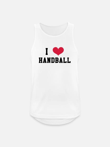 I Love Handball - Men's Breathable Tank Top - white