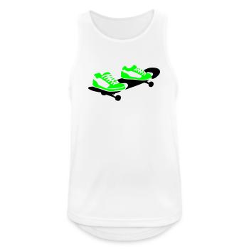 Skateboard - Débardeur respirant Homme - blanc - Devant - Nick (188cm)