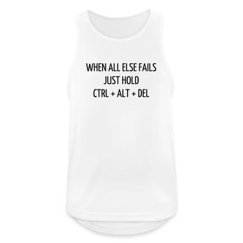 Quote / Gaming / Geek / Gamer / Computer / Game - Men's Breathable Tank Top - white - Front - Nick (188cm)