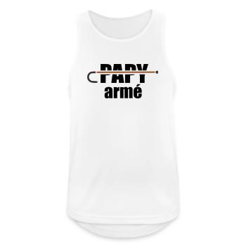 Armed Grandpa - Men's Breathable Tank Top - white - Front - Nick (188cm)