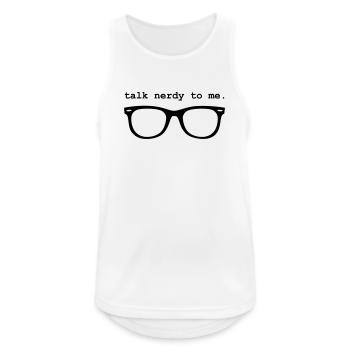Geek - Men's Breathable Tank Top - white - Front - Nick (188cm)