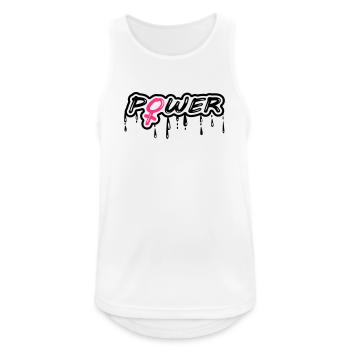 Women's Power Girls' Power Power with Female Symbol - Men's Breathable Tank Top - white - Front - Nick (188cm)