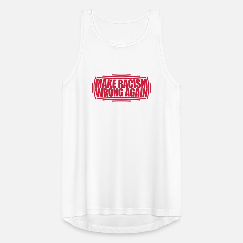 make racism wrong again Männer Tank Top atmungsaktiv