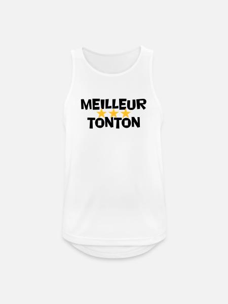 Best Uncle - Men's Breathable Tank Top - white
