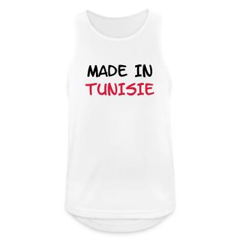 Made in Tunisie - Débardeur respirant Homme - blanc - Devant - Nick (188cm)