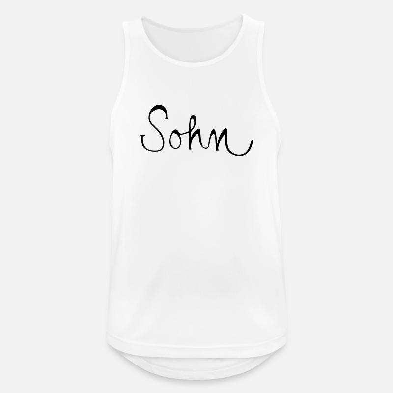 Hijo - Camiseta sin mangas hombre transpirable - blanco