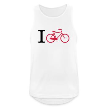 cycling - Men's Breathable Tank Top - white - Front - Nick (188cm)