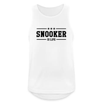 Snooker is life ! - Débardeur respirant Homme - blanc - Devant - Nick (188cm)
