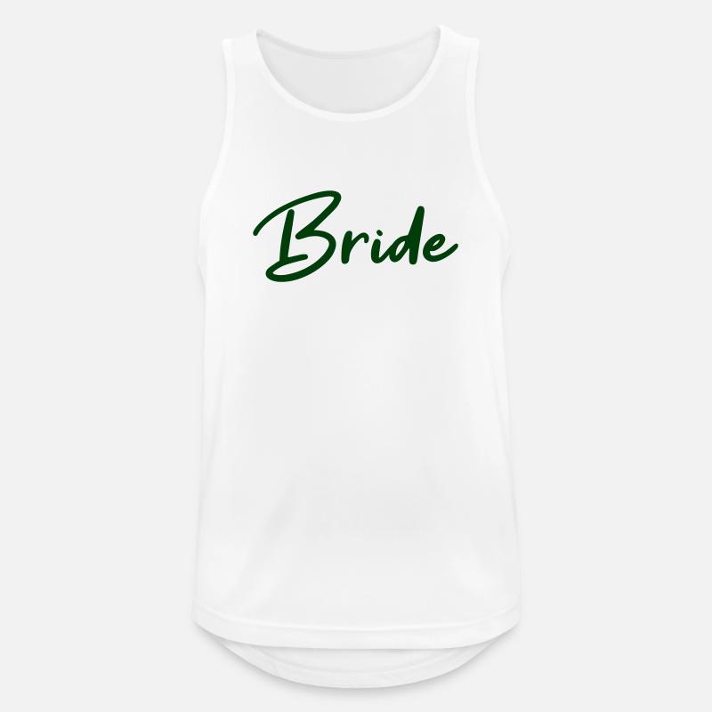 Sposa - Canotta da uomo traspirante - bianco