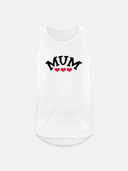 Mom / Mother's Day - Men's Breathable Tank Top - white