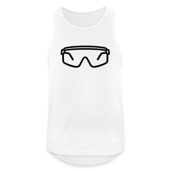 Safety glasses - Men's Breathable Tank Top - white - Front - Nick (188cm)