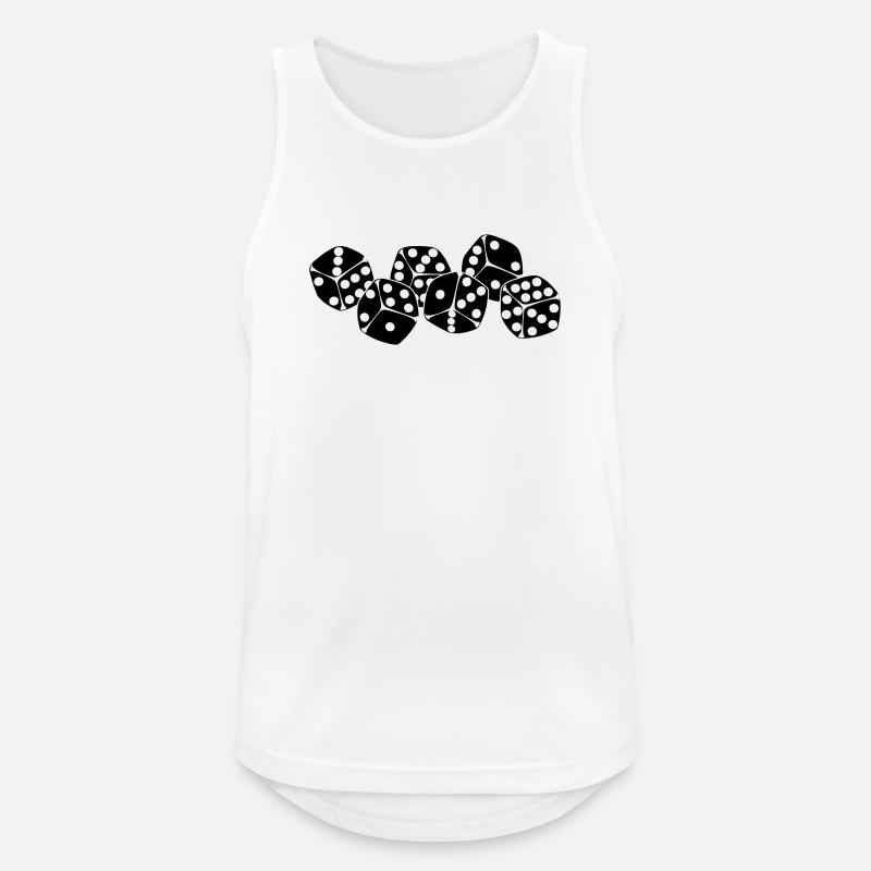 Six dice next to each other - Men's Breathable Tank Top - white