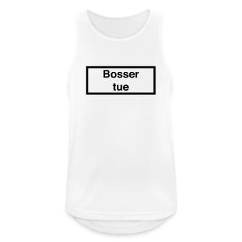 Bosser tue :) - Débardeur respirant Homme - blanc - Devant - Nick (188cm)