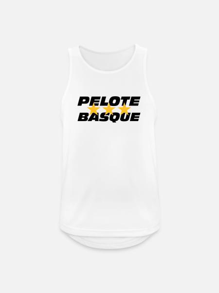 Pelote Basque - Débardeur respirant Homme - blanc