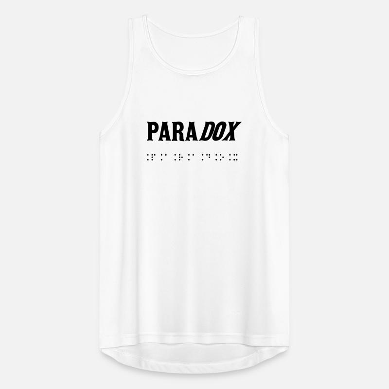 Paradoxe Typographique Braille Débardeur respirant Homme