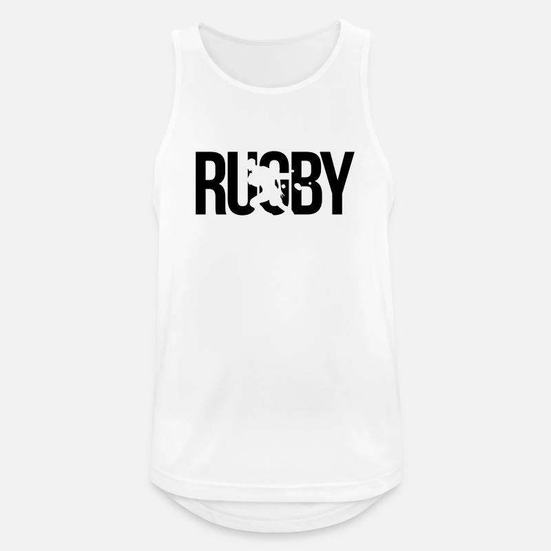 rugby - Men's Breathable Tank Top - white