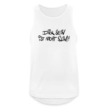 Dicksein Humor Saying Pun - Men's Breathable Tank Top - white - Front - Nick (188cm)