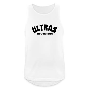 Ultras Division - Männer Tank Top atmungsaktiv - Weiß - Vorne - Nick (188cm)