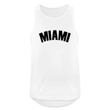 Miami Shirt - Men's Breathable Tank Top - white - Front - Nick (188cm)
