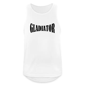 Chemise de gladiateur - Débardeur respirant Homme - blanc - Devant - Nick (188cm)
