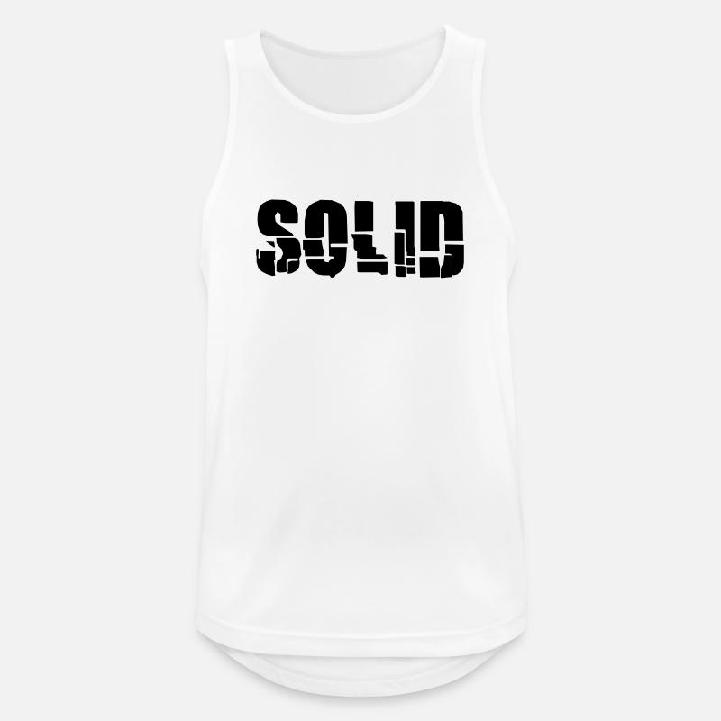 Solid - Men's Breathable Tank Top - white