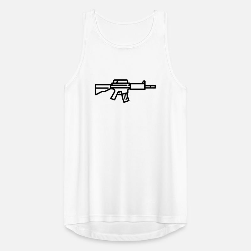 Submachine gun Men's Breathable Tank Top