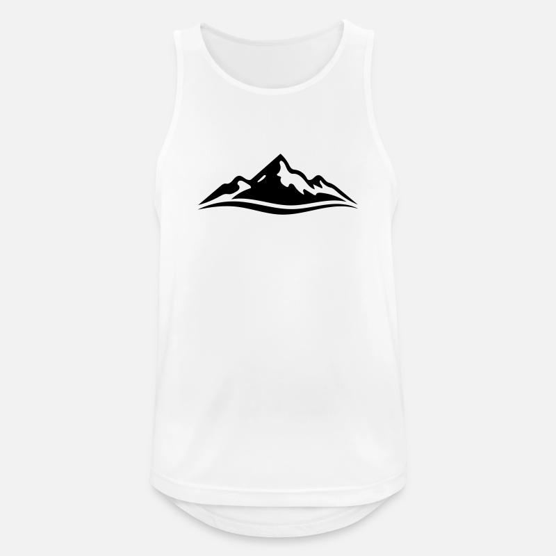 mountain - Men's Breathable Tank Top - white