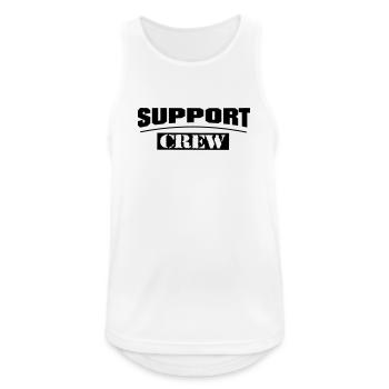Support Crew Elite - Männer Tank Top atmungsaktiv - Weiß - Vorne - Nick (188cm)
