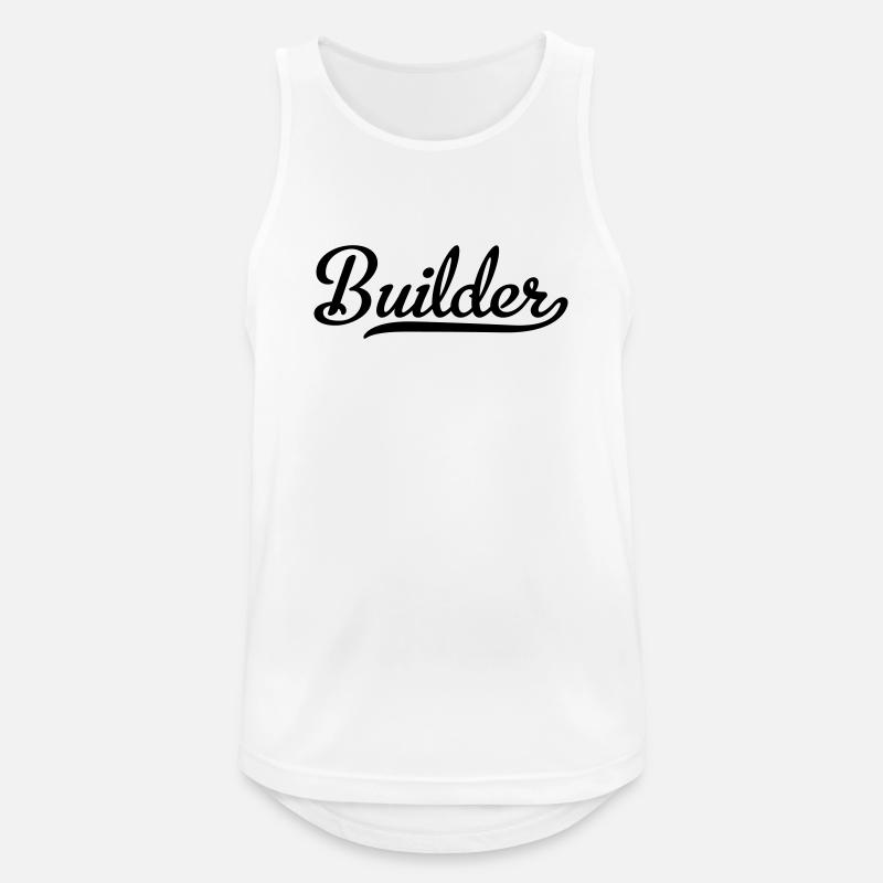 Builder - Men's Breathable Tank Top - white