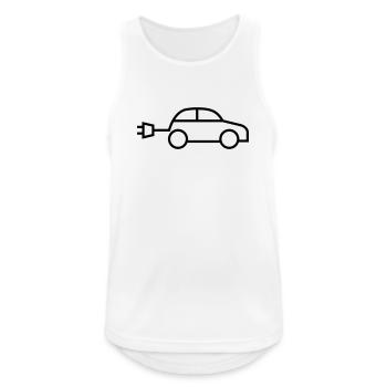 electric car e-car electric car - Men's Breathable Tank Top - white - Front - Nick (188cm)