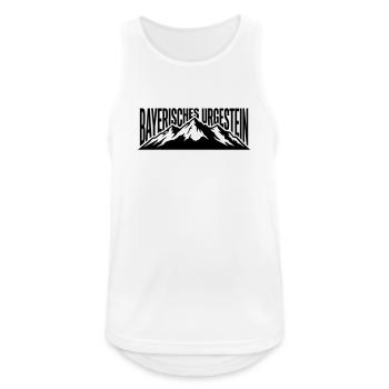 Bayrisches Urgestein - Männer Tank Top atmungsaktiv - Weiß - Vorne - Nick (188cm)