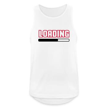 Loading - Men's Breathable Tank Top - white - Front - Nick (188cm)