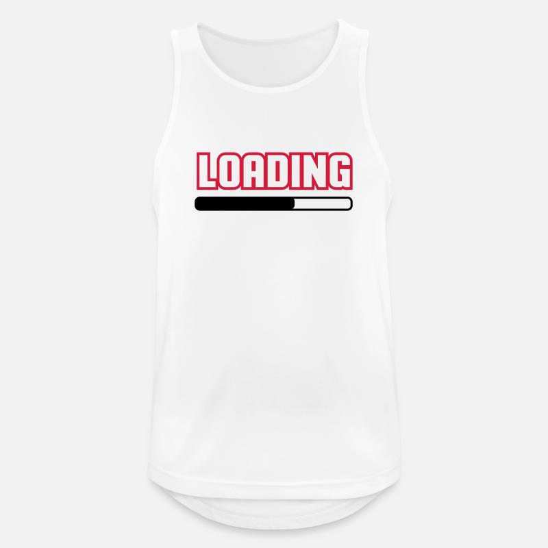 Loading - Men's Breathable Tank Top - white
