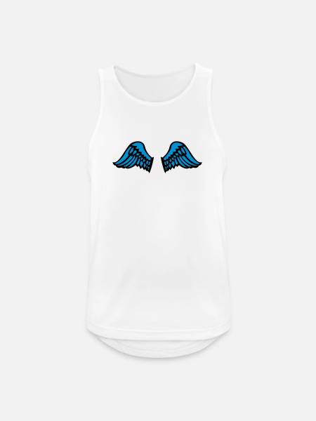 wings - Männer Tank Top atmungsaktiv - Weiß
