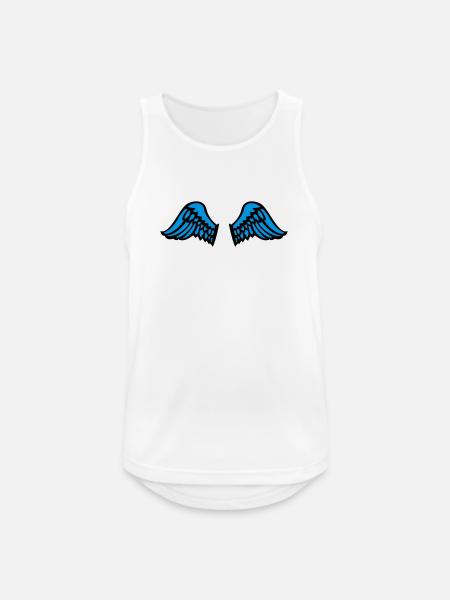 wings - Männer Tank Top atmungsaktiv - Weiß