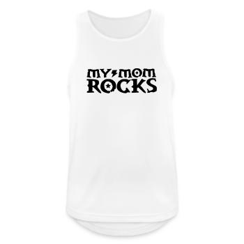 Mama - Männer Tank Top atmungsaktiv - Weiß - Vorne - Nick (188cm)