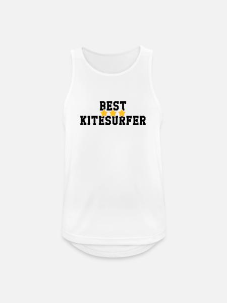 Kiteboarding Kitesurfing Kitesurf Kitesurfer - Men's Breathable Tank Top - white