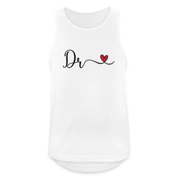 Dr - Männer Tank Top atmungsaktiv - Weiß - Vorne - Nick (188cm)