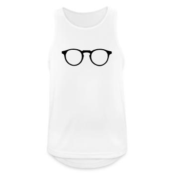 Lunettes - Débardeur respirant Homme - blanc - Devant - Nick (188cm)