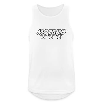 Motard - Débardeur respirant Homme - blanc - Devant - Nick (188cm)