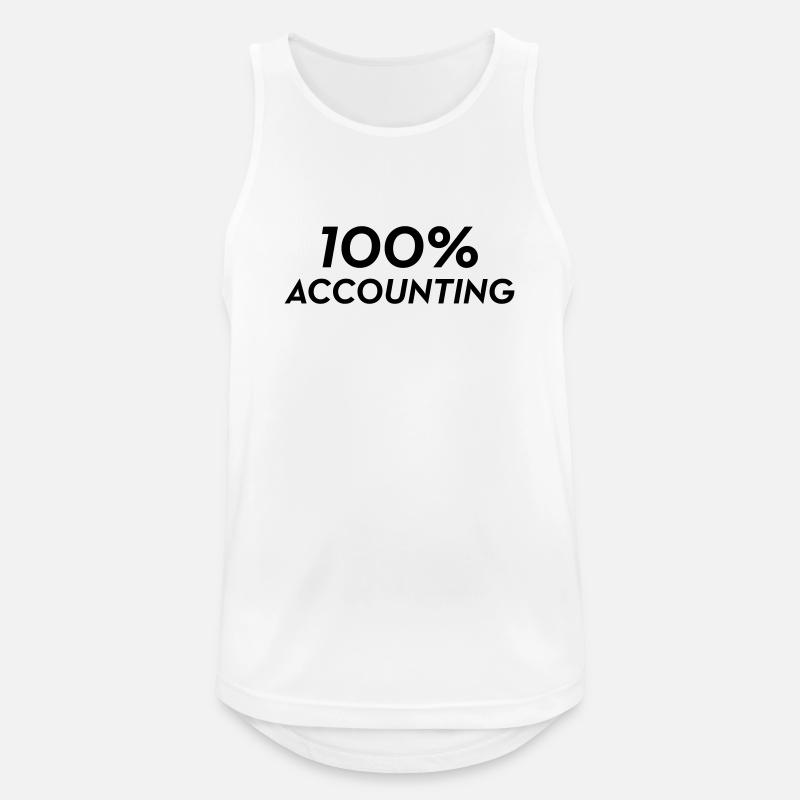 Accountant / Accounting / Comptable / Comptabilité - Men's Breathable Tank Top - white