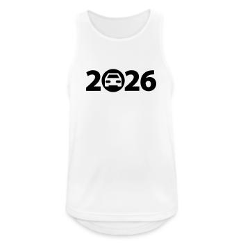 Trip 2026, Road trip 2026, Holiday 2026 - Men's Breathable Tank Top - white - Front - Nick (188cm)
