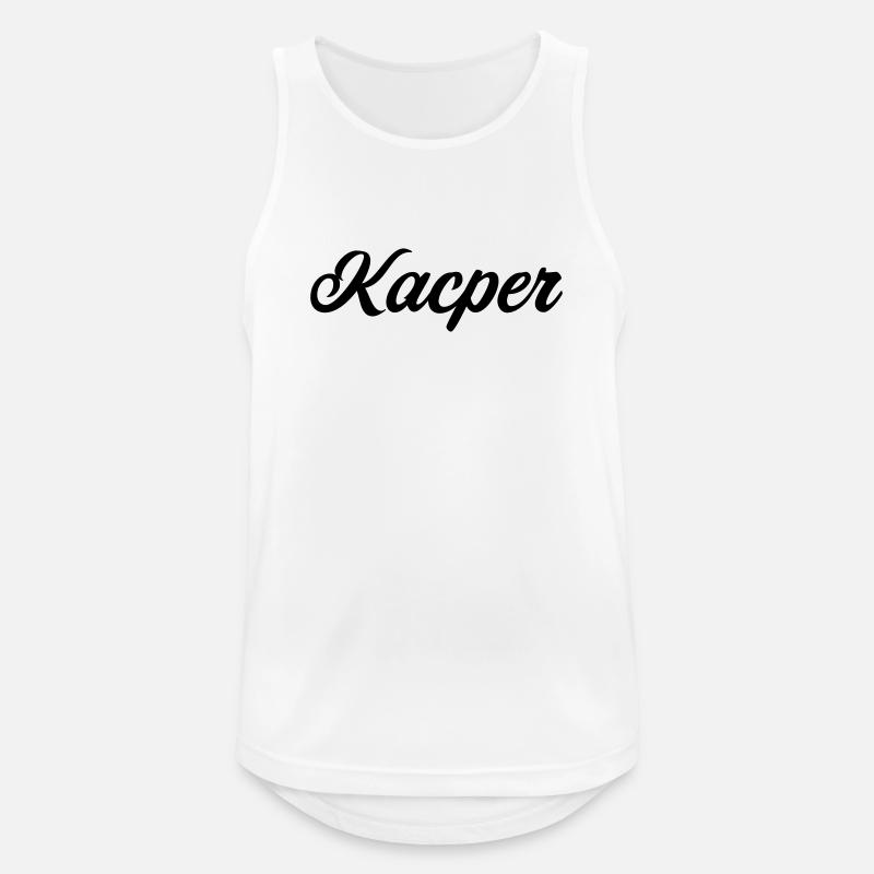 Kacper Polnisch Vorname Geschenk  - Männer Tank Top atmungsaktiv - Weiß