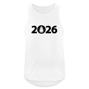 Ironing 2026, Ironing 2026 - Men's Breathable Tank Top - white - Front - Nick (188cm)