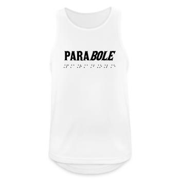 Black Braille Typo - Men's Breathable Tank Top - white - Front - Nick (188cm)